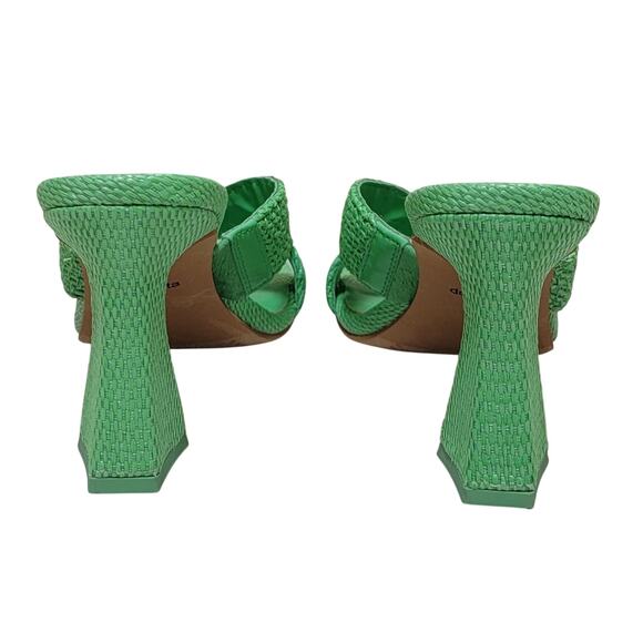 Dolce Vita Women Nitro Espadrille Slide Sandal Size US 6.5 Seaglass Green Raffia - Picture 5 of 6